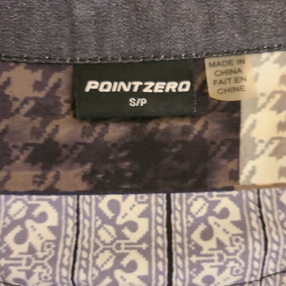 Point Zero Denim & Patchwork Long Sleeve Blouse - Small - Picture 9 of 10